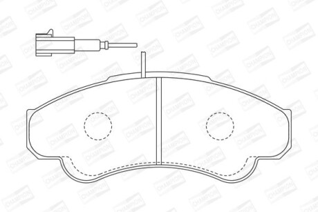 Гальмівні колодки CHAMPION 573114CH