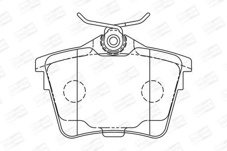Колодки гальмівні CHAMPION 573133CH