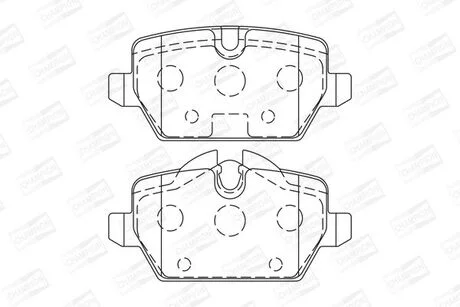 Тормозные колодки задние BMW 1-Series, 3-Series CHAMPION 573136CH