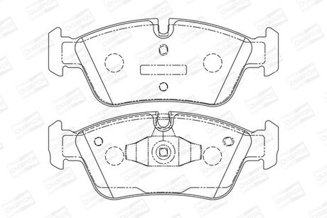 Гальмівні колодки передні BMW 1-Series, 3-Series CHAMPION 573138CH