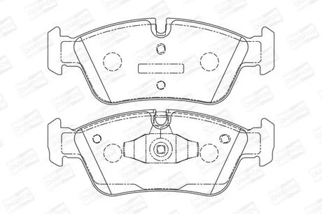 Тормозные колодки передние BMW 1-Series, 3-Series CHAMPION 573138CH (фото 1)