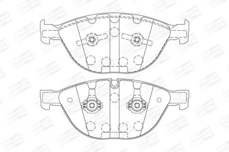 Гальмівні колодки CHAMPION 573150CH