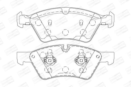 Тормозные колодки передние Mercedes E-Class (W211, S211), M-Class (W164), G-Class (W463), GL, R-Class CHAMPION 573175CH