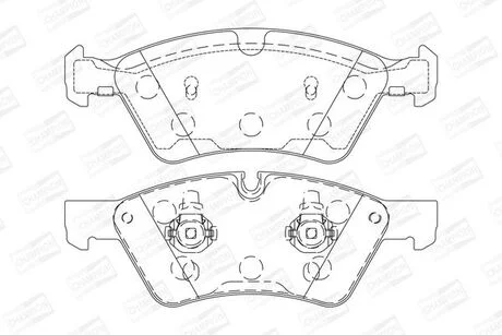 Тормозные колодки передние Mercedes E-Class (W211, S211), M-Class (W164), G-Class (W463), GL, R-Class CHAMPION 573175CH