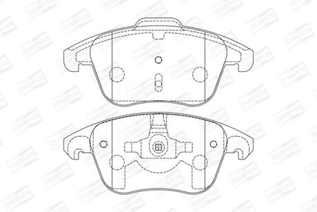 Тормозные колодки CHAMPION 573193CH