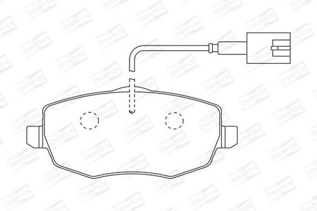 Гальмівні колодки CHAMPION 573211CH