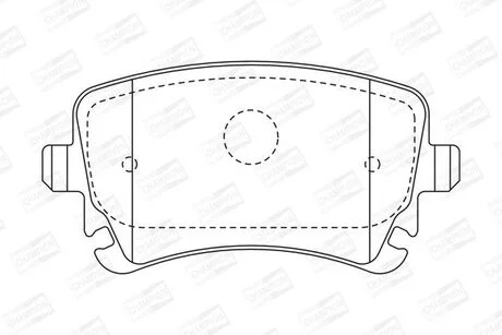 Тормозные колодки задние Audi A4, A6, A8 CHAMPION 573219CH