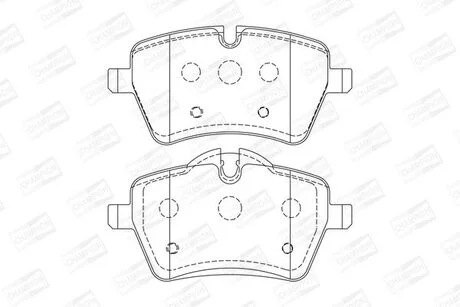 Колодки гальмівні дискові передні MINI MINI (R50, R53) 01-06, MINI (R56) 05-14 CHAMPION 573234CH