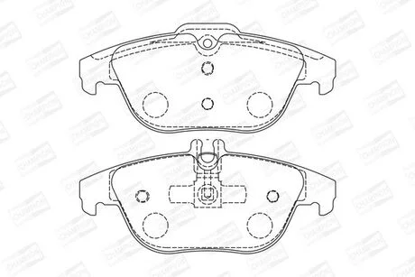 Тормозные колодки задние Mercedes E-Class, GLK, C-Class CHAMPION 573248CH (фото 1)
