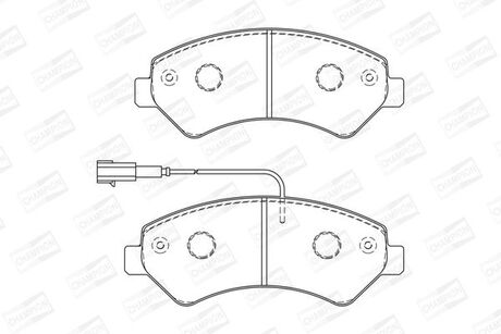 Гальмівні колодки передні Citroen Jumper / Fiat Ducato / Peugeot Boxer CHAMPION 573261CH