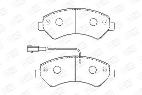 Гальмівні колодки передні Citroen Jumper / Fiat Ducato / Peugeot Boxer CHAMPION 573261CH
