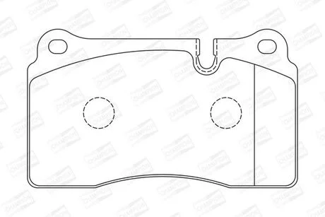 Гальмівні колодки передні Land Rover Range Rover Sport / Maserati Quattroporte CHAMPION 573279CH