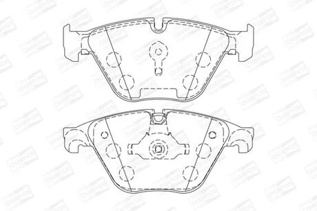 Тормозные колодки передние BMW 5-Series (F10, F11) / 6-Series (F13) / 7-Series (F01, F02, F03, F04) CHAMPION 573305CH (фото 1)