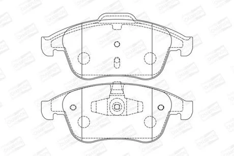 Фото 1 - колодки гальмівні CHAMPION 573316CH Колодки гальмівні CHAMPION 573316CH (фото 1)