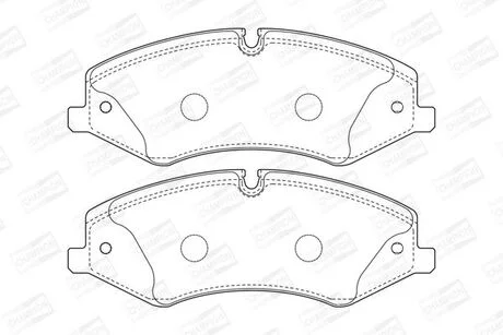 Гальмівні колодки передні Land Rover Discovery IV, Range Rover III, IV, Range Rover Sport CHAMPION 573333CH