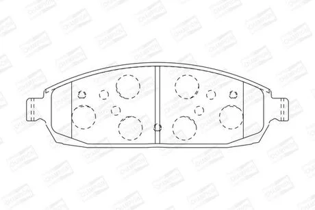 Тормозные колодки передние Jeep Commander, Grand Cherokee / BMW 3-Series CHAMPION 573340CH