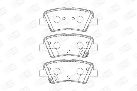 Гальмівні колодки CHAMPION 573369CH