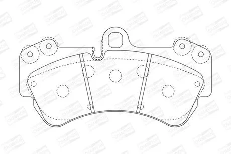 Гальмівні колодки передні VW Touareg Porsche Cayenne CHAMPION 573376CH