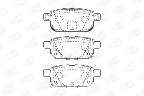 Гальмівні колодки задні Suzuki Baleno, Swift IV, V, SX4, Vitara CHAMPION 573384CH
