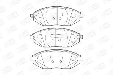 Гальмівні колодки CHAMPION 573385CH (фото 1)