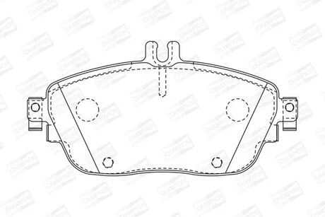 Тормозные колодки передние Mercedes A-Class, B-Class, GLA, CLA / Infiniti Q30 CHAMPION 573403CH