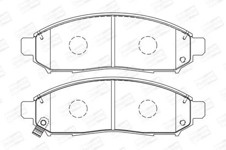 Тормозные колодки передние Nissan Leaf, Navara, Pathfinder CHAMPION 573431CH