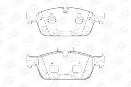 Тормозные колодки передние Mercedes Gl, GLE, M-Class CHAMPION 573448CH