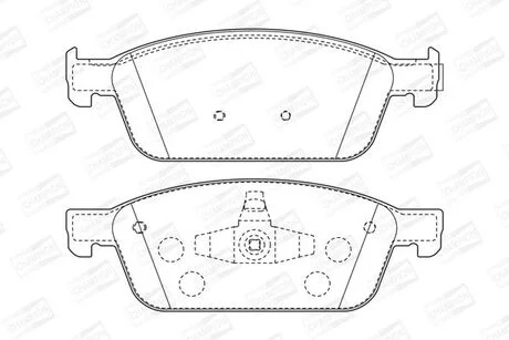 Тормозные колодки передние Ford Focus III, Kuga II, Tourneo Connect, Transit Connect CHAMPION 573460CH