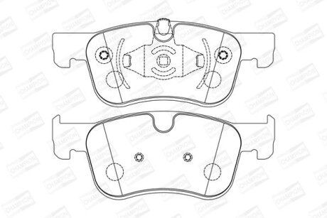 Гальмівні колодки CHAMPION 573604CH