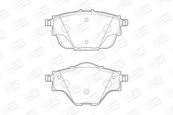 Колодки гальмівні дискові задні Citroen C4 (13-) CHAMPION 573622CH (фото 1)