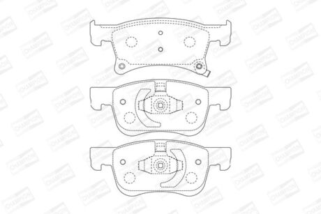 Гальмівні колодки CHAMPION 573657CH