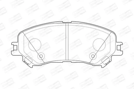 Гальмівні колодки передні Renault Captur II, Espace V, Grand Scenic, Megane IV, Scenic IV, Talisman CHAMPION 573673CH