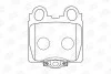 Тормозные колодки задние Toyota Altezza, Mark II, Verossa / Lexus GS, IS, SC CHAMPION 573681CH (фото 1)