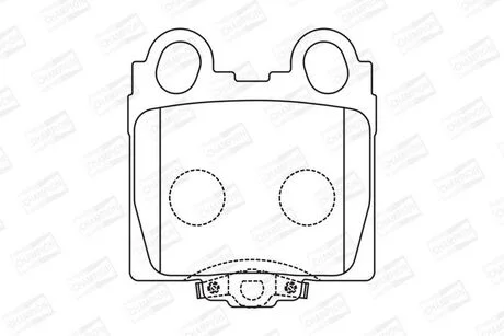 Тормозные колодки задние Toyota Altezza, Mark II, Verossa / Lexus GS, IS, SC CHAMPION 573681CH