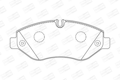 Тормозные колодки CHAMPION 573739CH