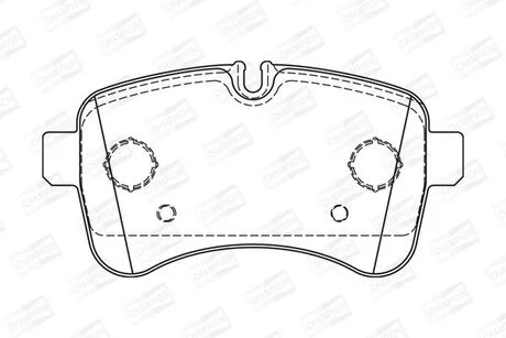 Колодки тормозные CHAMPION 573740CH