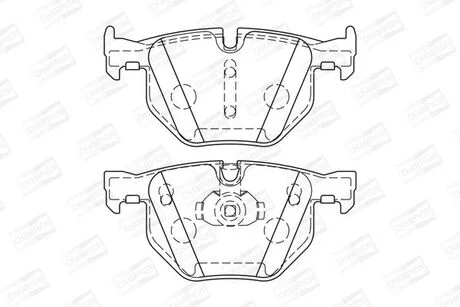 Гальмівні колодки задні BMW X5, X6 CHAMPION 573744CH