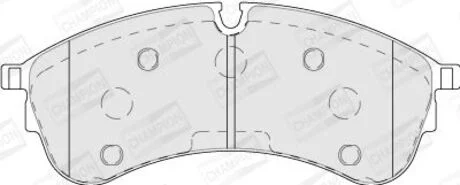 Гальмівні колодки передні VW Crafter (09/2016 ->) CHAMPION 573844CH