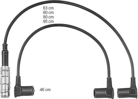 Комплект кабелей зажигания CHAMPION CLS098 (фото 1)