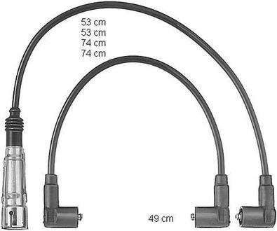 Комплект кабелей зажигания CHAMPION CLS249 (фото 1)