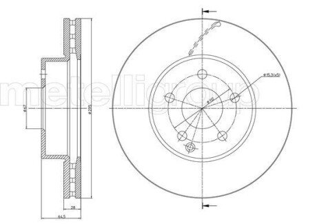 Гальмівний диск перед W204/W207/W212/W172 (07-21) CIFAM 800-935C