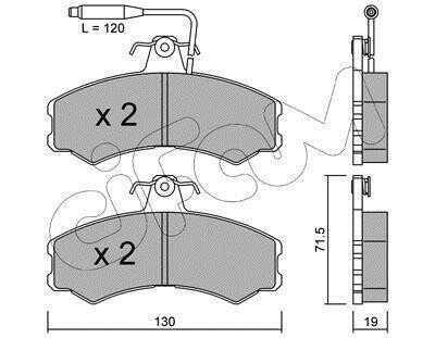 Колодки тормозные перед A3/C25/Ducato/J5 (85-11) CIFAM 822-031-0