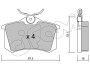 Гальмівні колодки зад Caddy/Golf/Octavia (TRW) CIFAM 822-100-2 (фото 1)