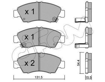Тормозные колодки перед Honda Civic 87-01 (sumitomo) CIFAM 822-138-0