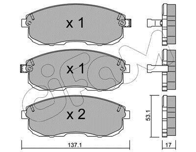 Колодки гальмівні (передні) Renault Latitude/Nissan Juke/Cube 09-/Tiida 07-12/Su CIFAM 822-404-0