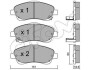 Гальмівні колодки перед Toyota Avensis 00-08 (bosch) CIFAM 822-450-0 (фото 1)