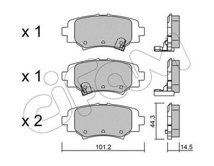 Гальмівні колодки зад Mazda 3 16- CIFAM 822-993-0 (фото 1)