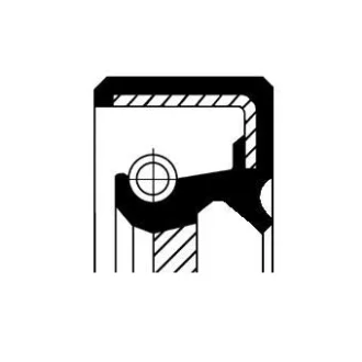 Сальник, колінчастий вал CORTECO 19016585B