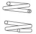 Пружина передня VW Golf IV 97-03, Lupo 98-05, Golf III 91-98, Bora 98-13; AUDI A3 96-03; SKODA Octavia Tour 96-10; SEAT Toledo II 99-04, Leon 99-05 CS Germany 14950707 (фото 1)