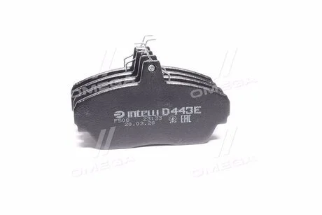Колодка гальмівна 3302 перед. (к-т 4 шт) Intelli Dafmi DAFMI / INTELLI D443E